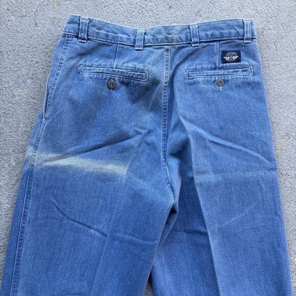 Deadstock Dockers Jeans Men's 31x32 Pleated Denim Levis Classic Fit Vintage NOS - Picture 9 of 13